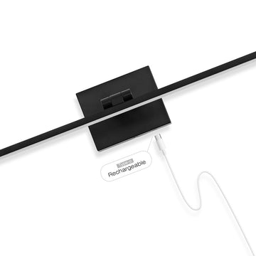 Santino 28" Modern Minimalist Swivel Integrated Dimmable LED Rechargeable Picture Light with Touch Sensor